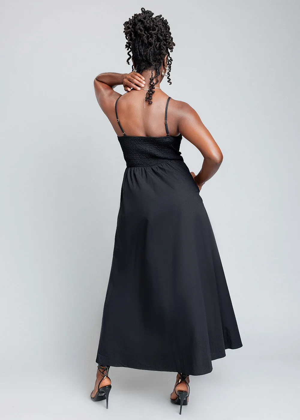 Anjiola Women's Maxi Dress (Black) sold by D'iyanu product image thumbnail 3