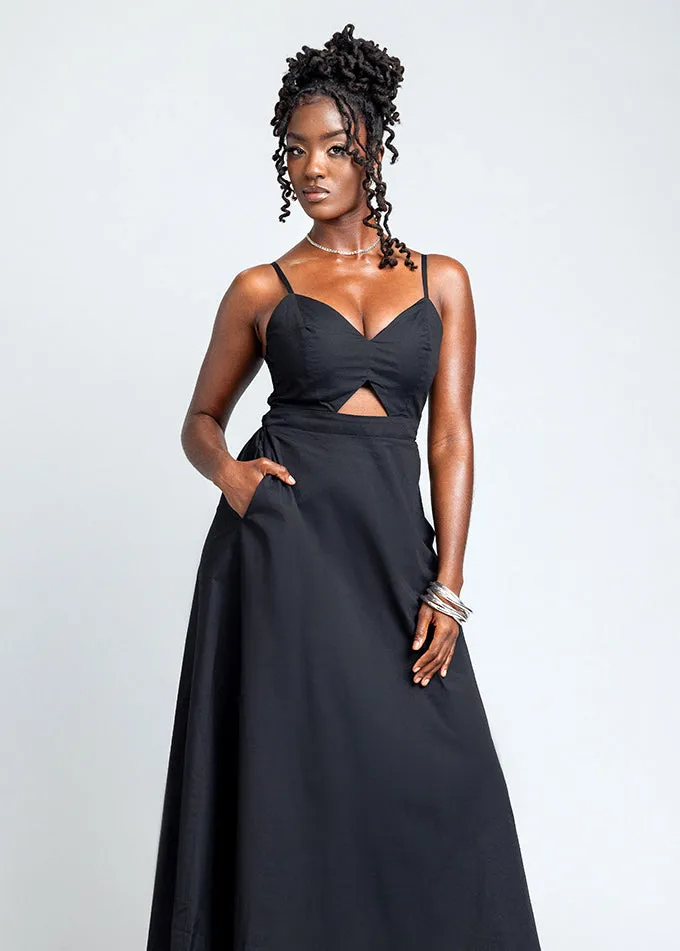 Anjiola Women's Maxi Dress (Black) sold by D'iyanu product image thumbnail 2