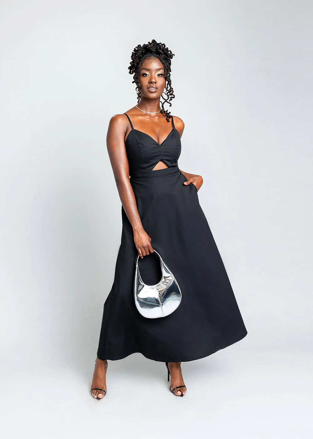 Anjiola Women's Maxi Dress (Black) sold by D'iyanu product image thumbnail 4