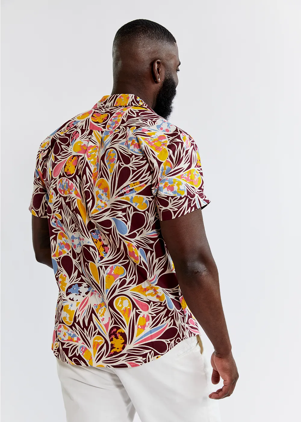 Keyon African Print Button-Up Shirt (Tropical Paisley) - Final Sale sold by D'iyanu product image thumbnail 3