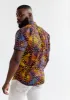 Keyon African Print Button-Up Shirt (Sunset Adire) - Clearance sold by D'iyanu