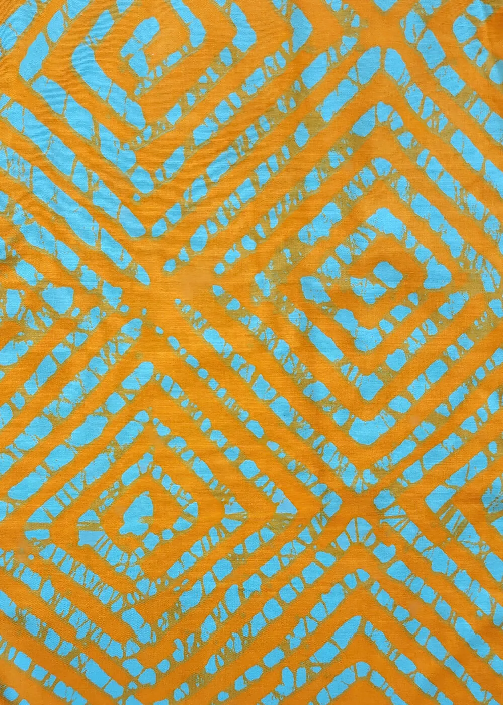 Jioni Women's African Print Corset Dress (Orange Blue Adire) - Clearance sold by D'iyanu product image thumbnail 5