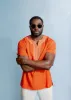Izibili Men's African Linen Blend Embroidered Tunic Shirt (Deep Coral) sold by D'iyanu