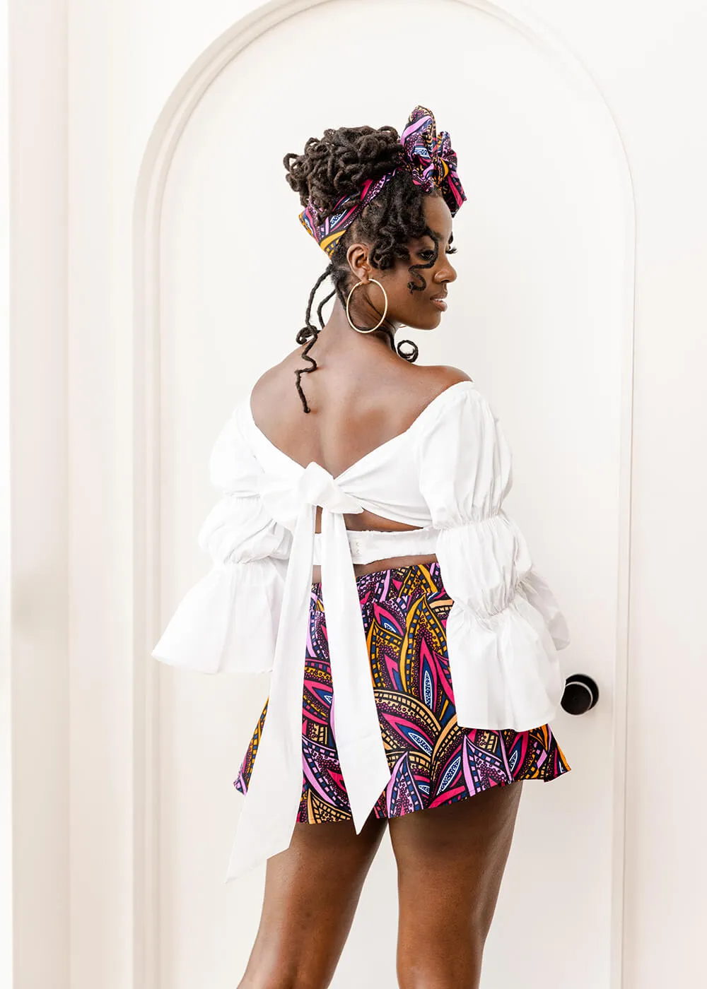 Ambar Women's Crop Top (White) sold by D'iyanu product image thumbnail 4