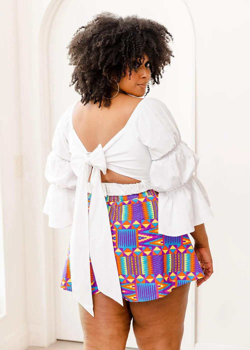 Ambar Women's Crop Top (White) sold by D'iyanu product image thumbnail 5