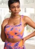 Adamma Women's African Print Sports Bra (Sunset Tie Dye) sold by D'iyanu