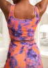 Adamma Women's African Print Sports Bra (Sunset Tie Dye) sold by D'iyanu
