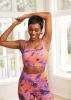 Adamma Women's African Print Sports Bra (Sunset Tie Dye) sold by D'iyanu