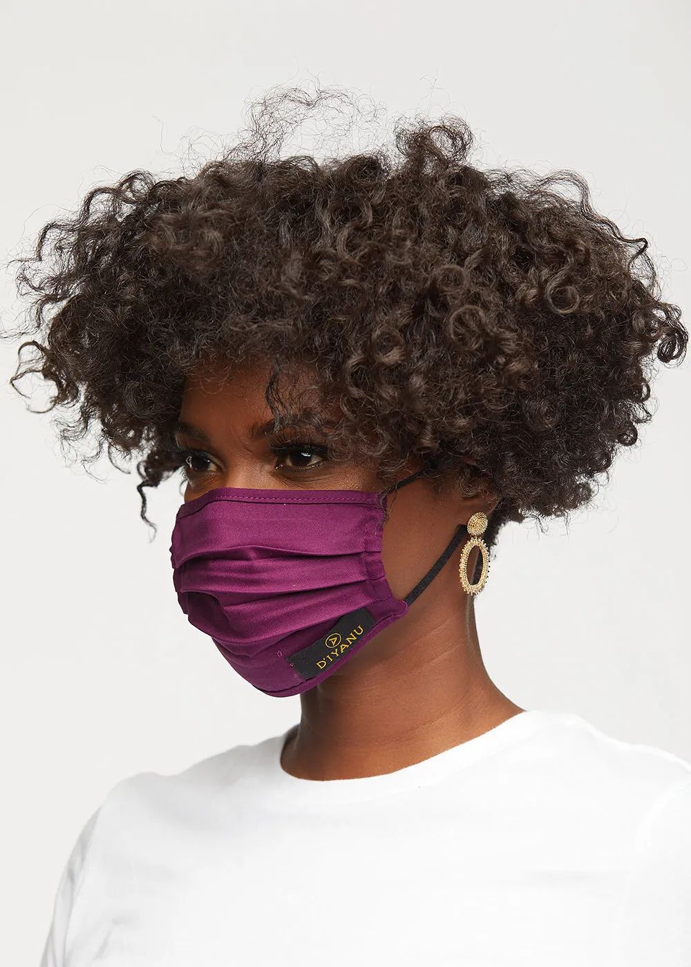 Uzo 2 Layer Reusable Face Mask (Plum)-Clearance sold by D'iyanu product image thumbnail 2