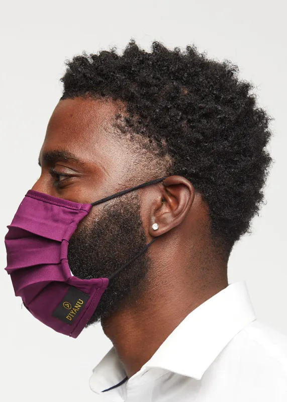 Uzo 2 Layer Reusable Face Mask (Plum)-Clearance sold by D'iyanu