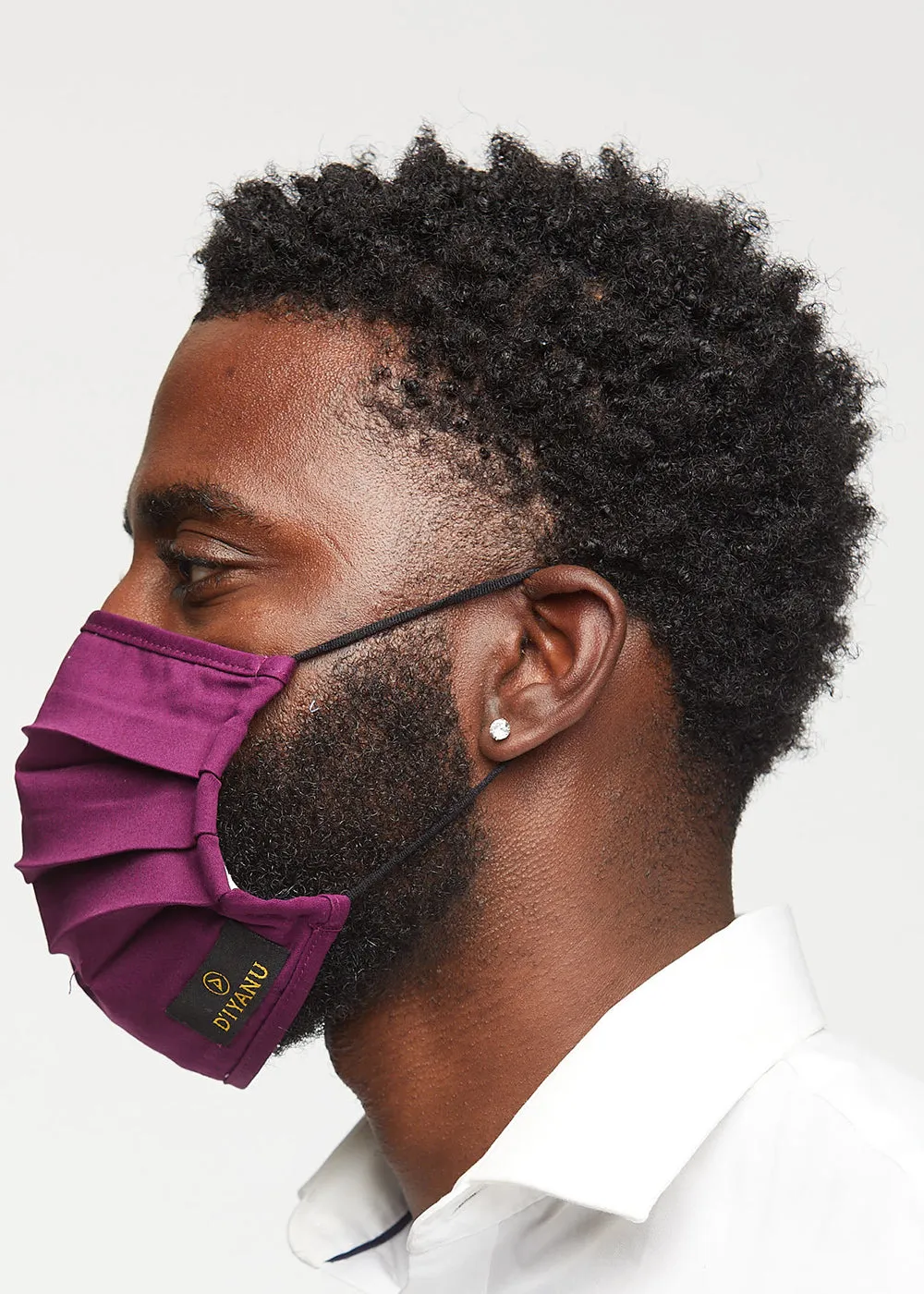 Uzo 2 Layer Reusable Face Mask (Plum)-Clearance sold by D'iyanu
