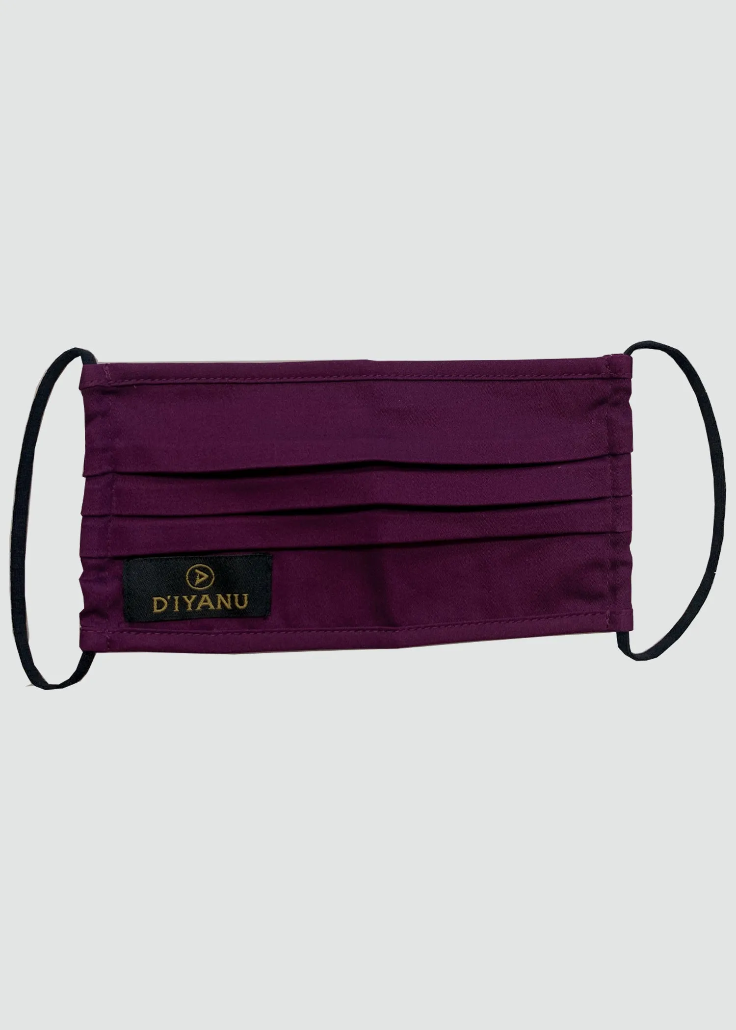 Uzo 2 Layer Reusable Face Mask (Plum)-Clearance sold by D'iyanu product image thumbnail 3