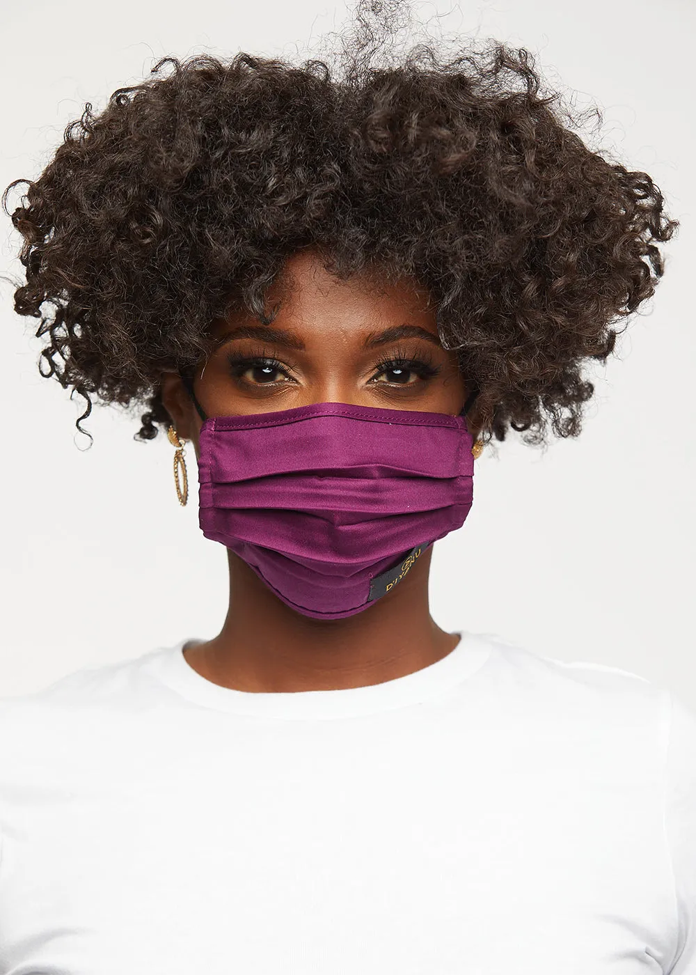 Uzo 2 Layer Reusable Face Mask (Plum)-Clearance sold by D'iyanu product image thumbnail 4