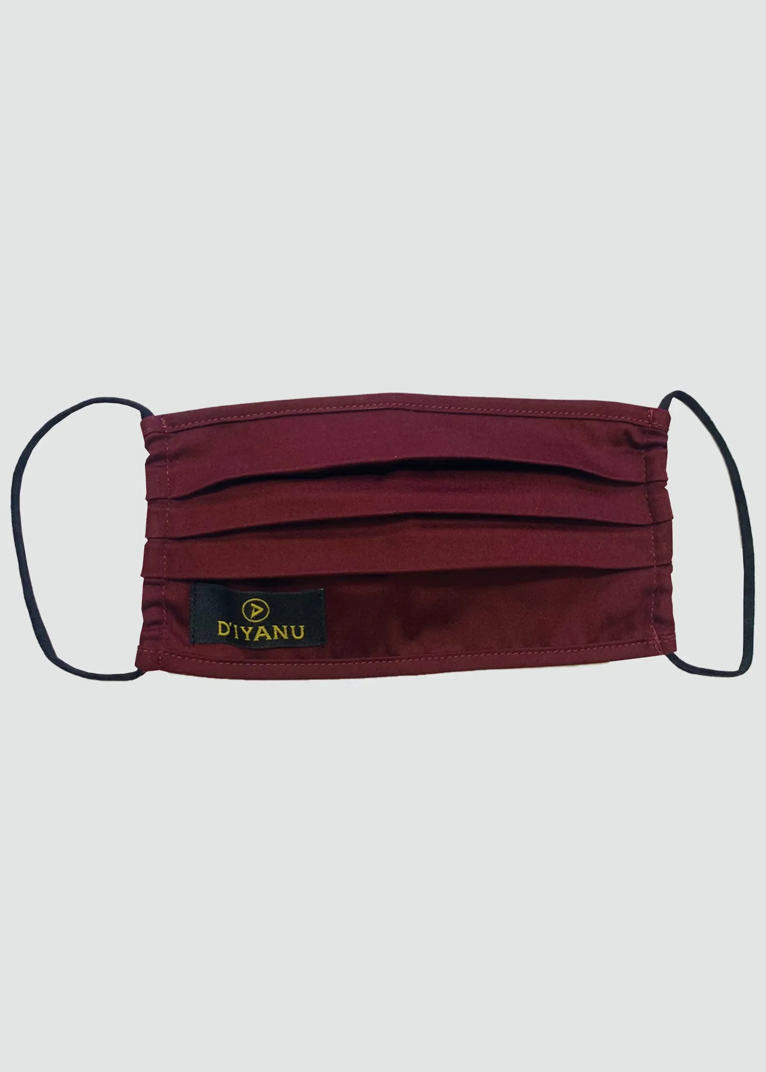 Uzo 2 Layer Reusable Face Mask (Maroon)-Clearance sold by D'iyanu product image thumbnail 3