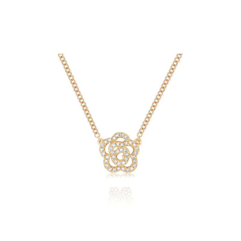 Diamond Rose Necklace sold by EF Collection