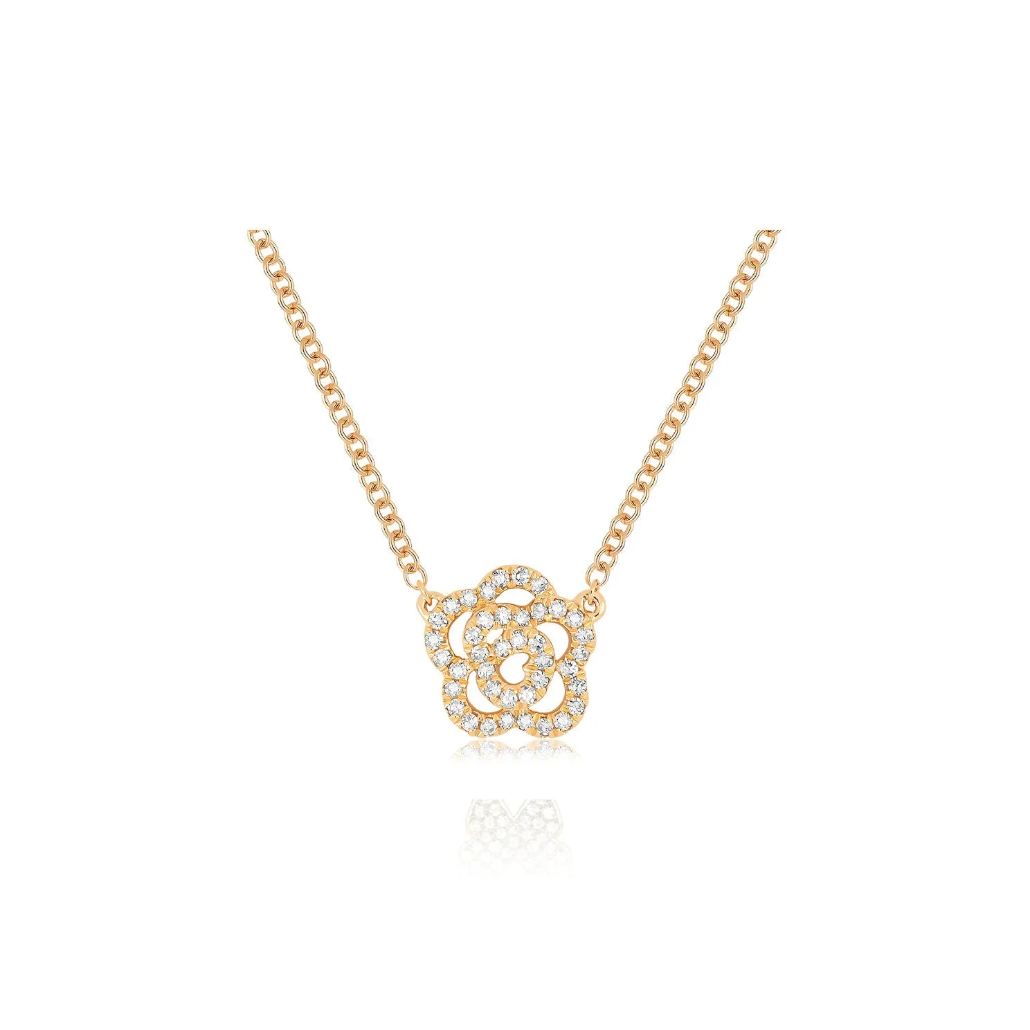 Diamond Rose Necklace sold by EF Collection