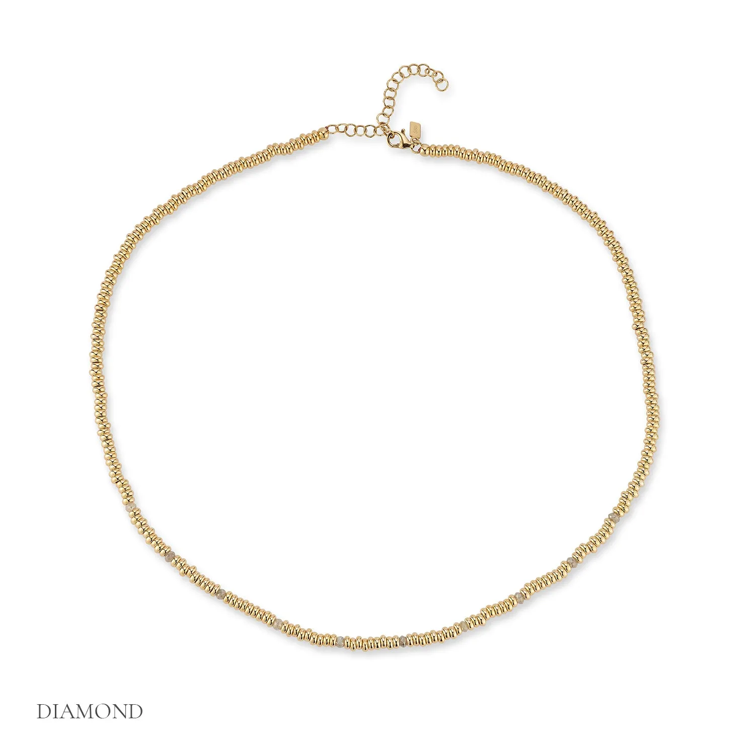 Birthstone Bead Necklace In Diamond sold by EF Collection product image thumbnail 4