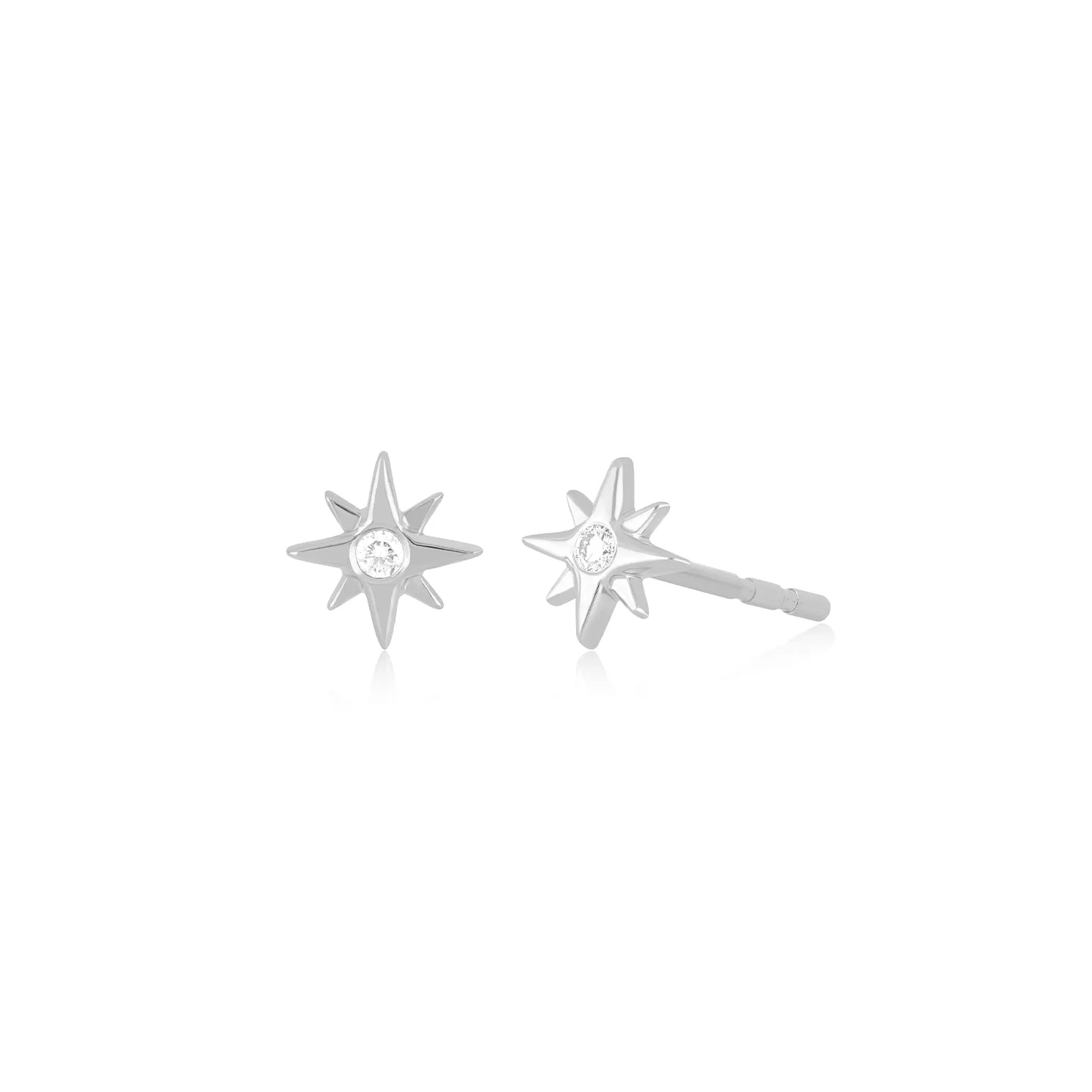 Diamond Starburst Stud Earring sold by EF Collection product image thumbnail 4