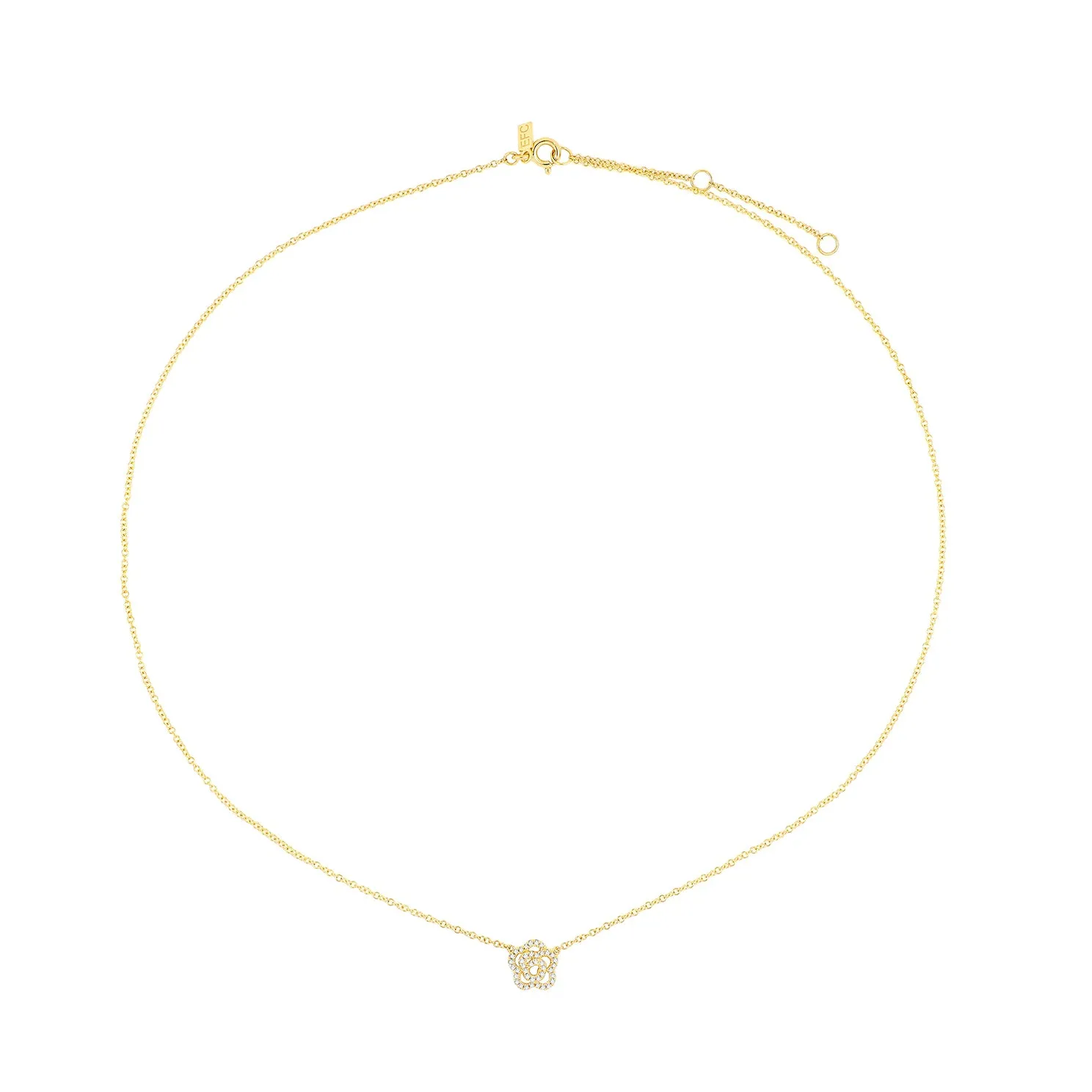 Diamond Rose Necklace sold by EF Collection product image thumbnail 3