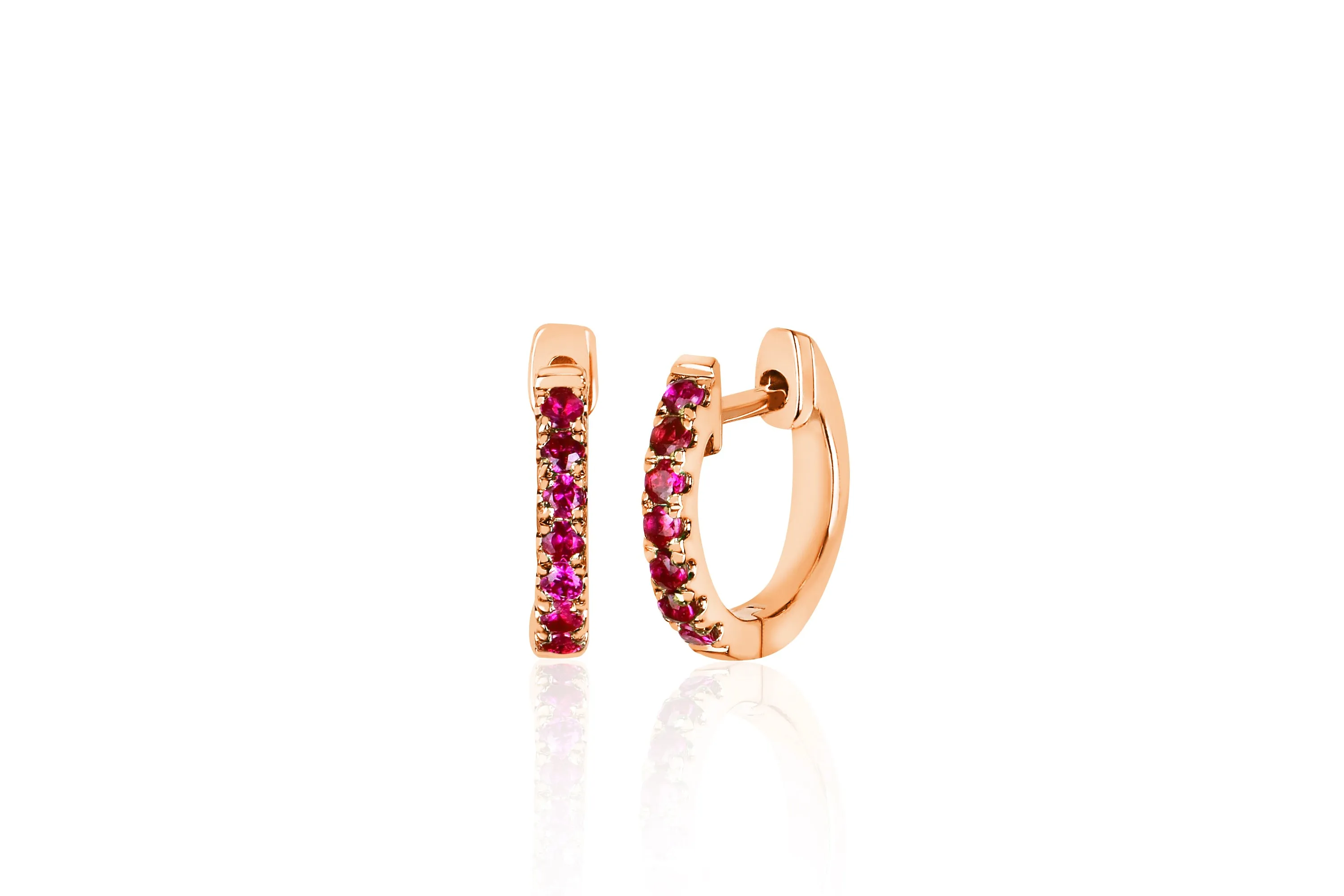 Ruby Mini Huggie Earring sold by EF Collection product image thumbnail 3