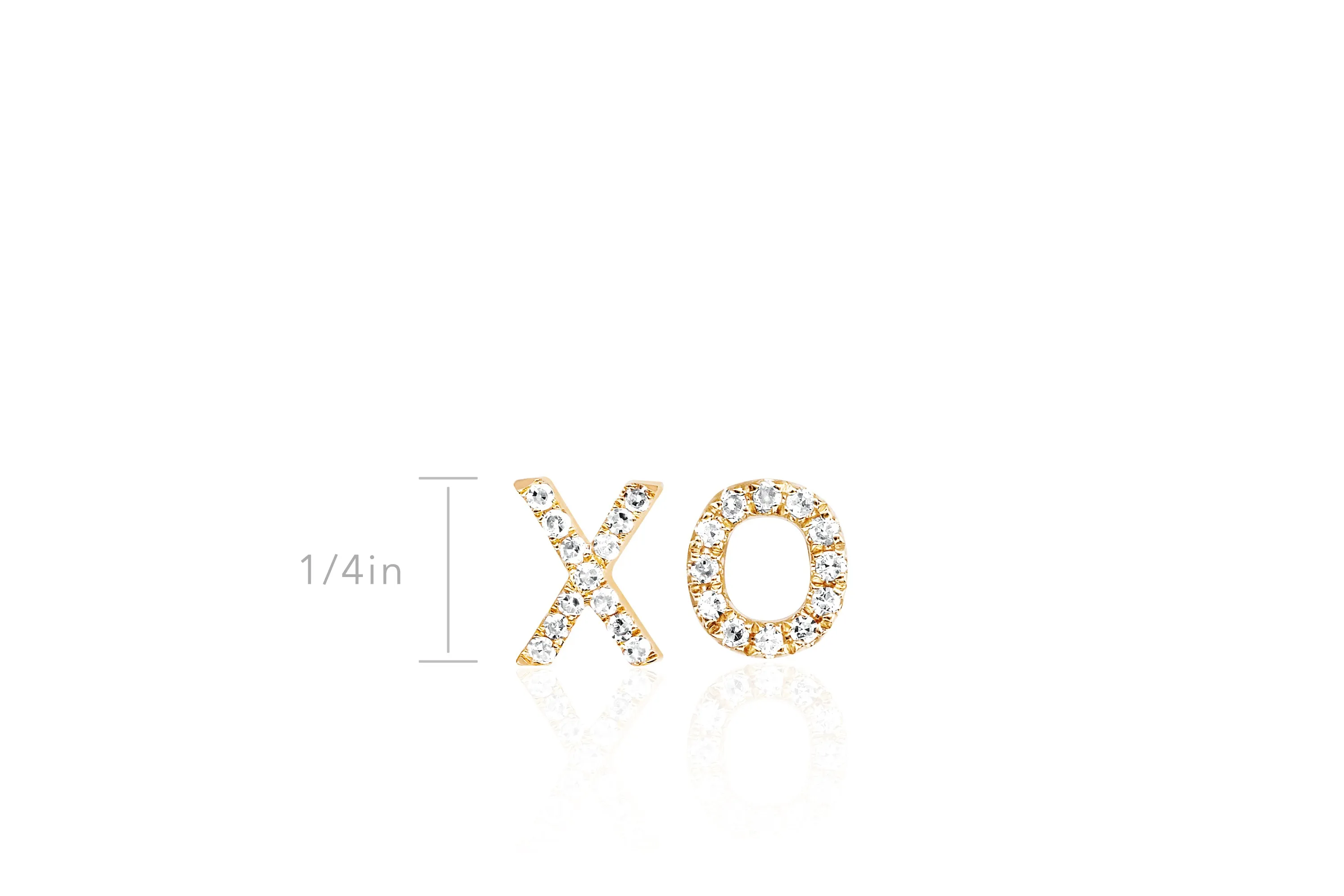 Diamond XO Stud Earring sold by EF Collection product image thumbnail 5