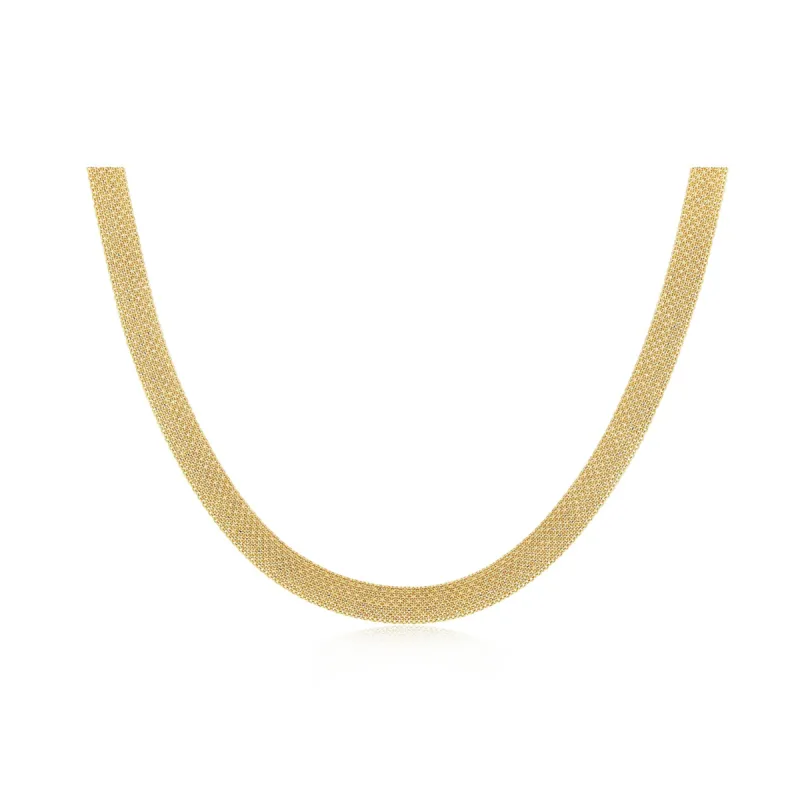 Gold Mesh Necklace sold by EF Collection