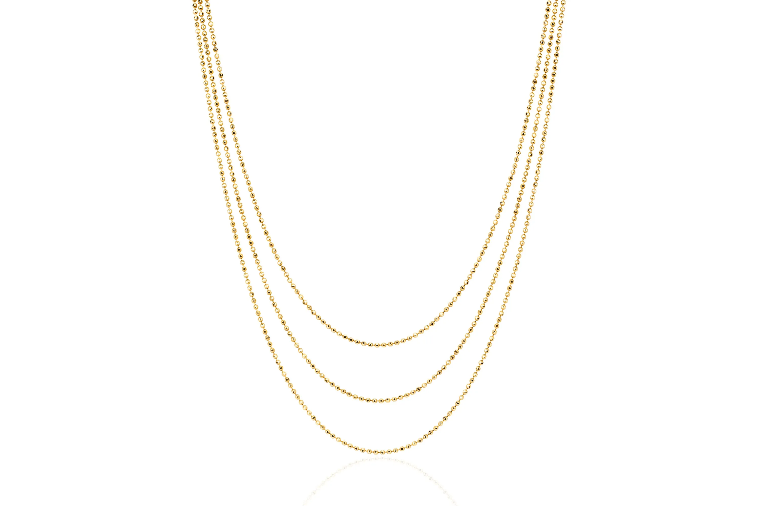 Hasson Triple Layered Chain Necklace sold by EF Collection