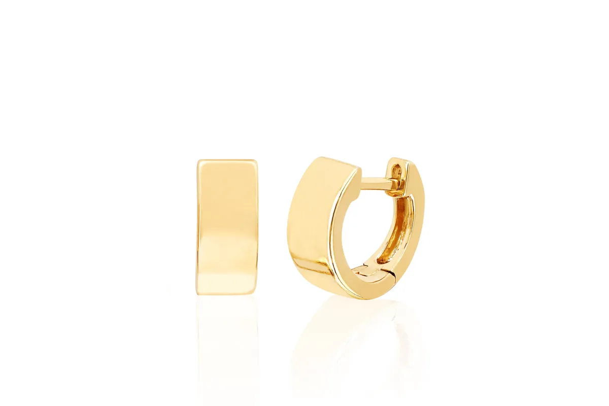 Gold Jumbo Huggie Earrings sold by EF Collection