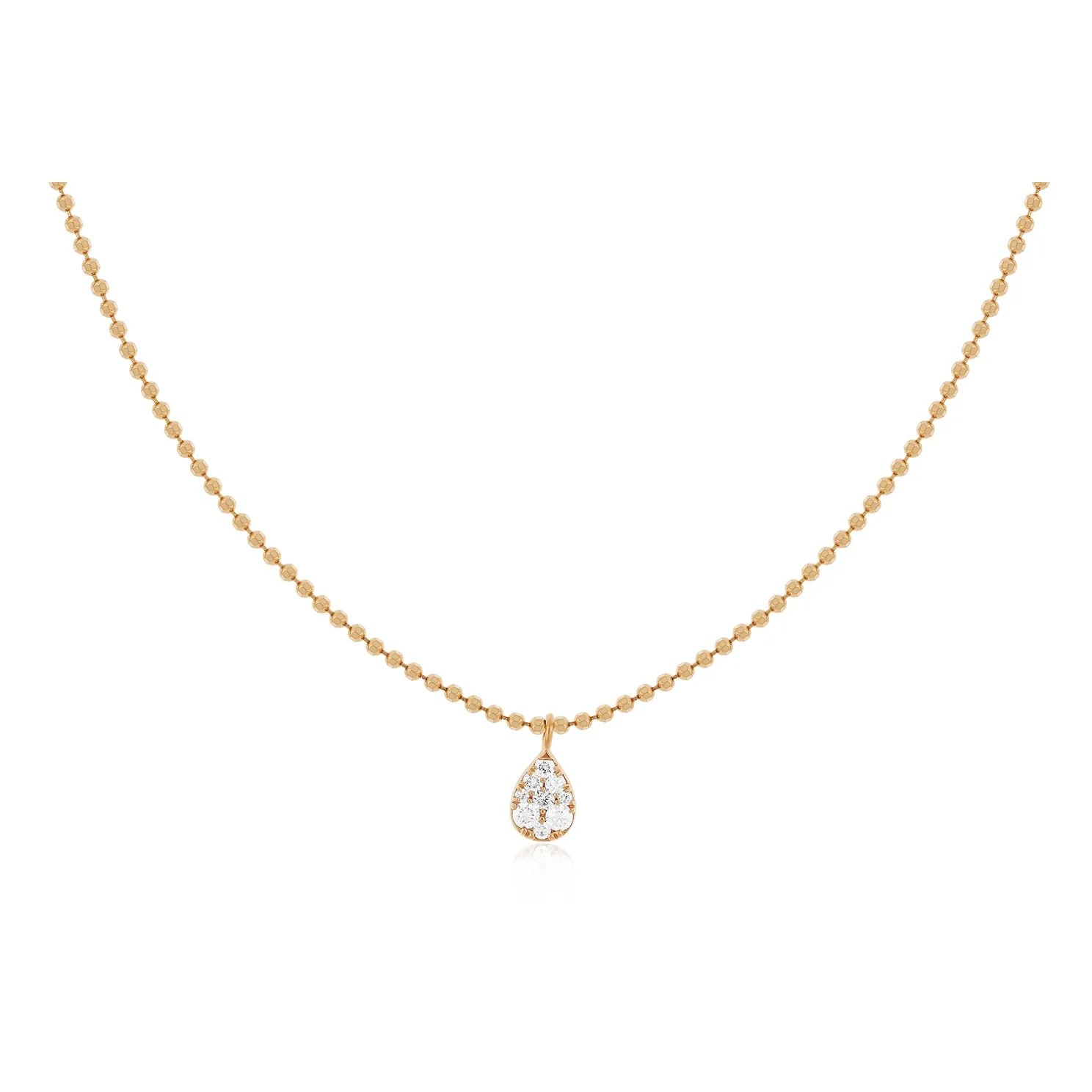 Full Cut Diamond Teardrop Necklace sold by EF Collection product image thumbnail 3