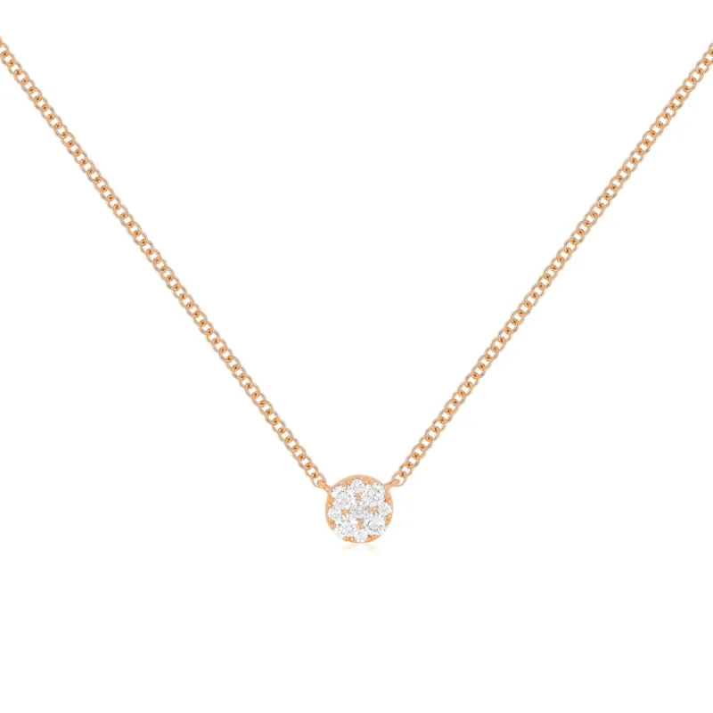 Full Cut Diamond Disc Choker Necklace sold by EF Collection