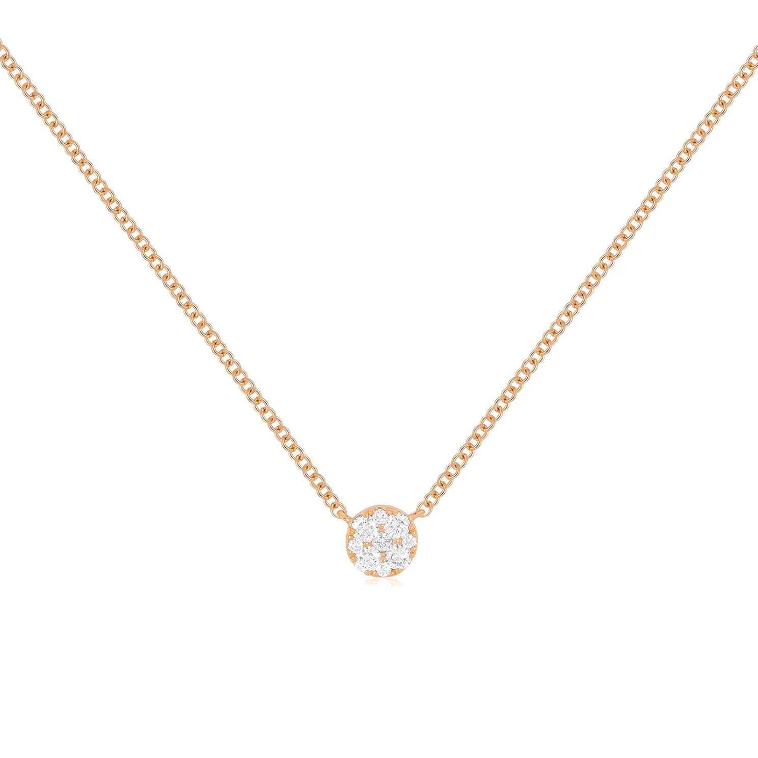 Full Cut Diamond Disc Choker Necklace sold by EF Collection