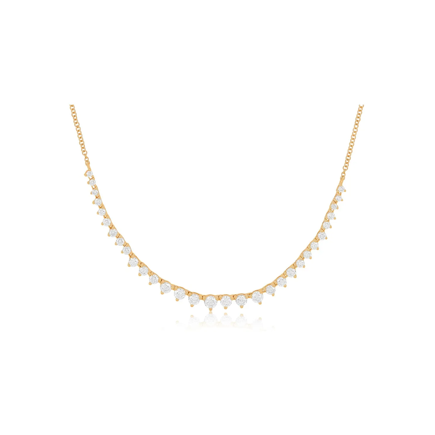 Graduated Diamond Necklace sold by EF Collection product image thumbnail 3