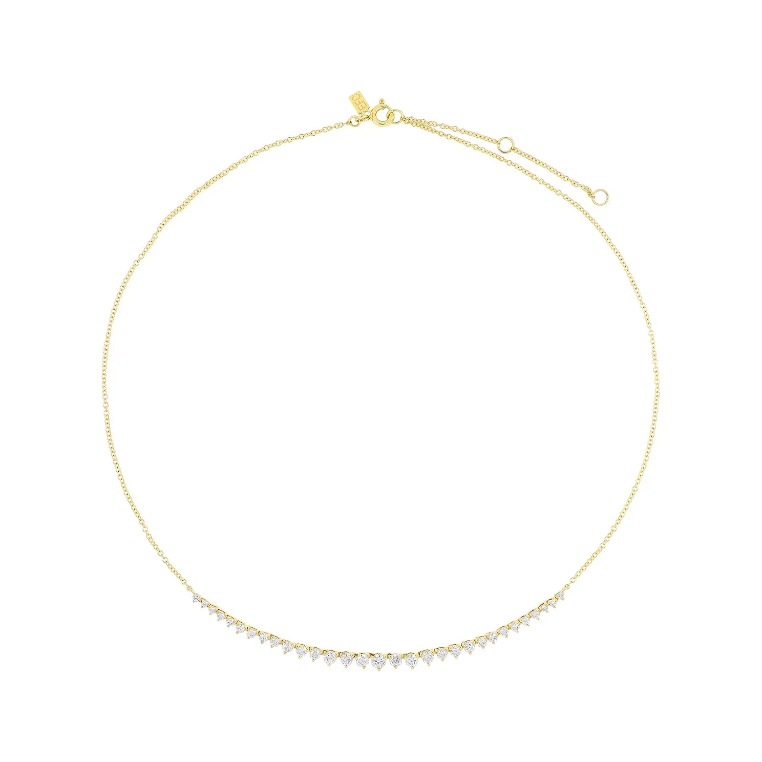 Graduated Diamond Necklace sold by EF Collection product image thumbnail 5