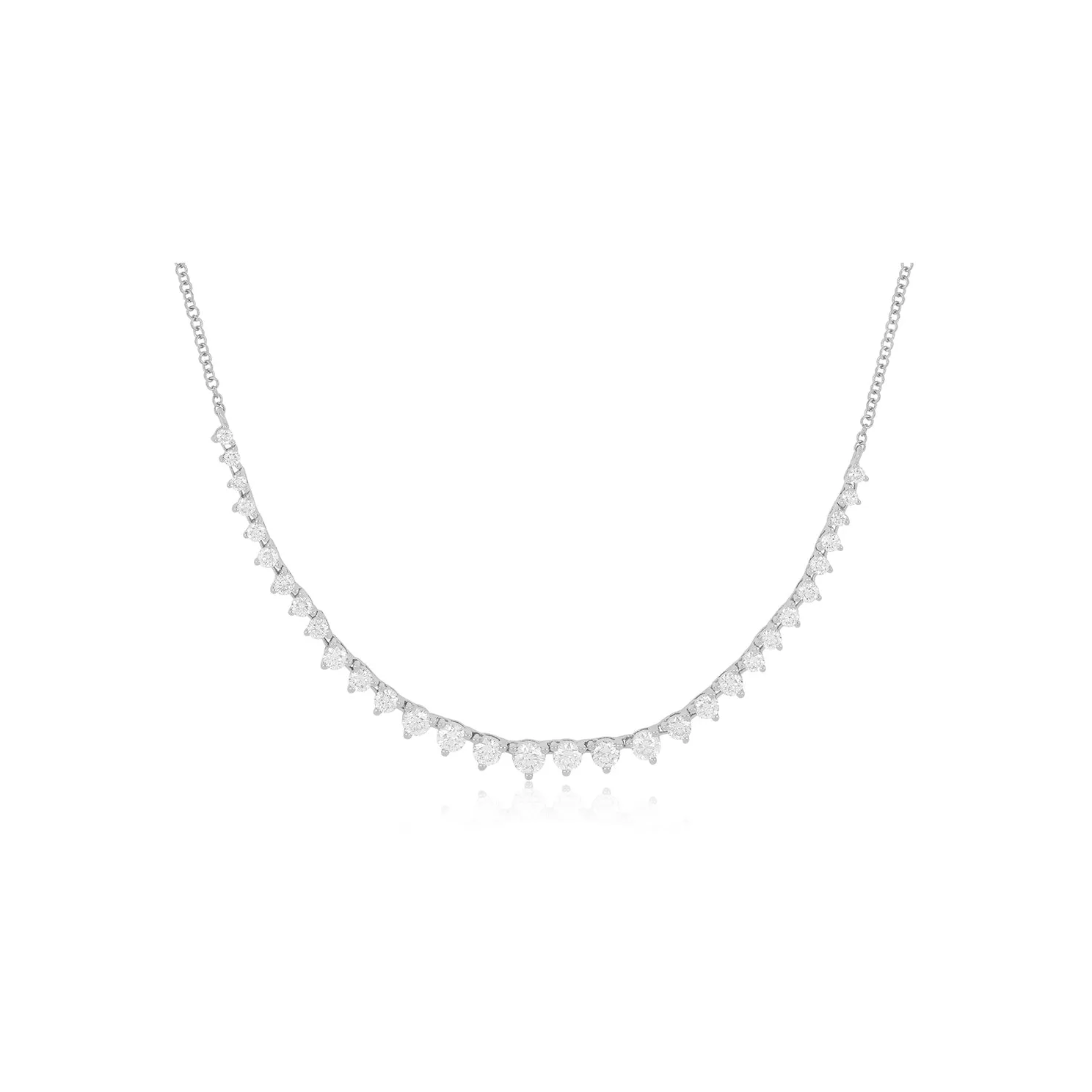 Graduated Diamond Necklace sold by EF Collection product image thumbnail 4