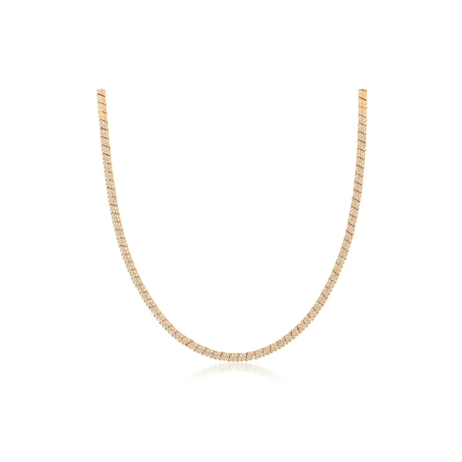 Diamond Twist Eternity Necklace sold by EF Collection product image thumbnail 3