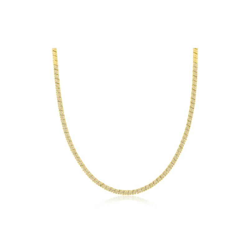 Diamond Twist Eternity Necklace sold by EF Collection