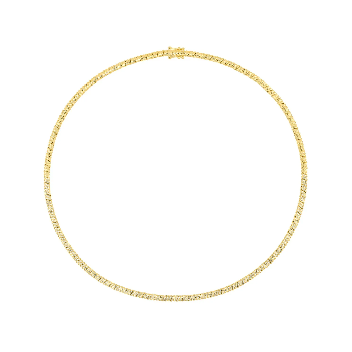 Diamond Twist Eternity Necklace sold by EF Collection product image thumbnail 5