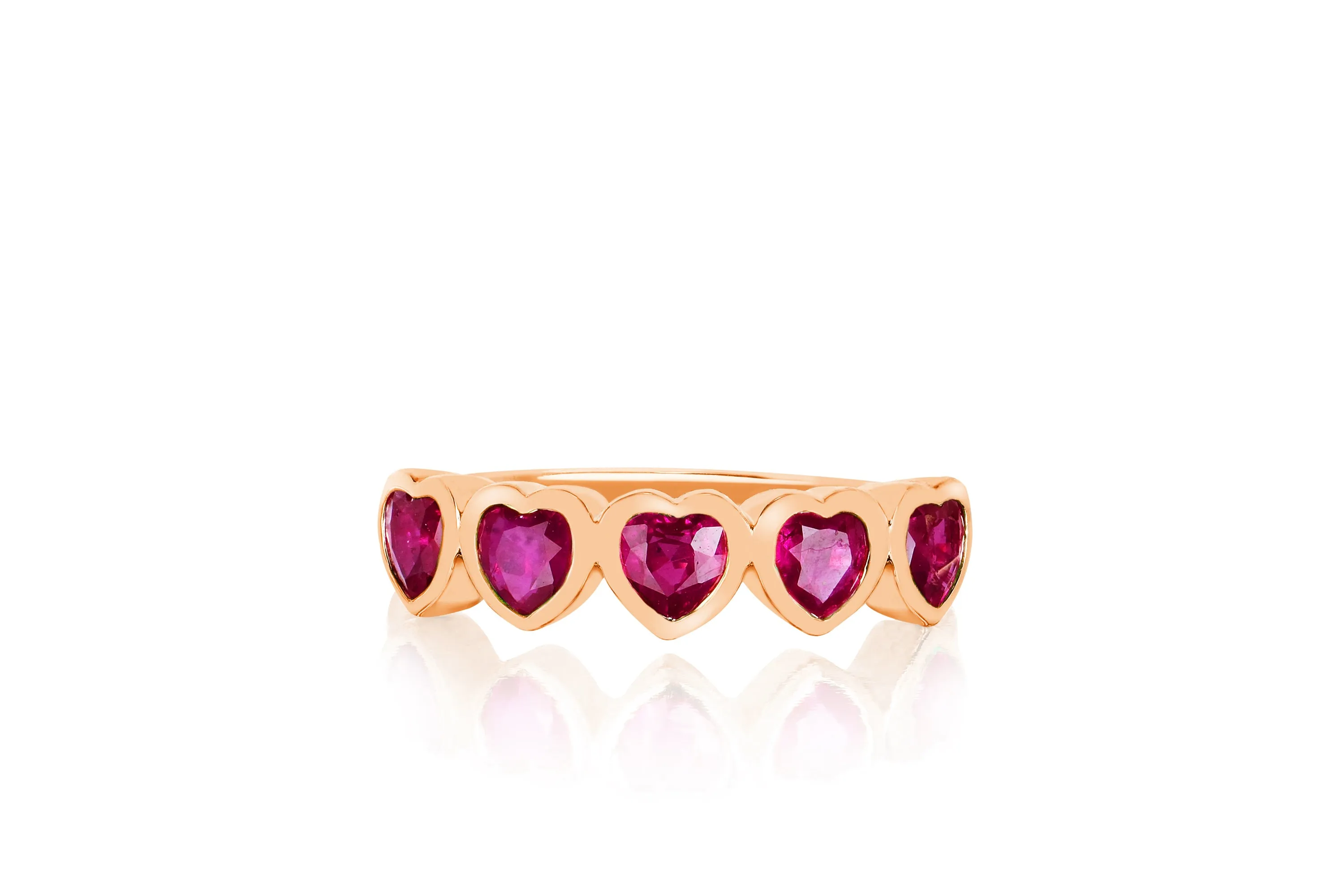 Ruby Multi Heart Ring sold by EF Collection product image thumbnail 3