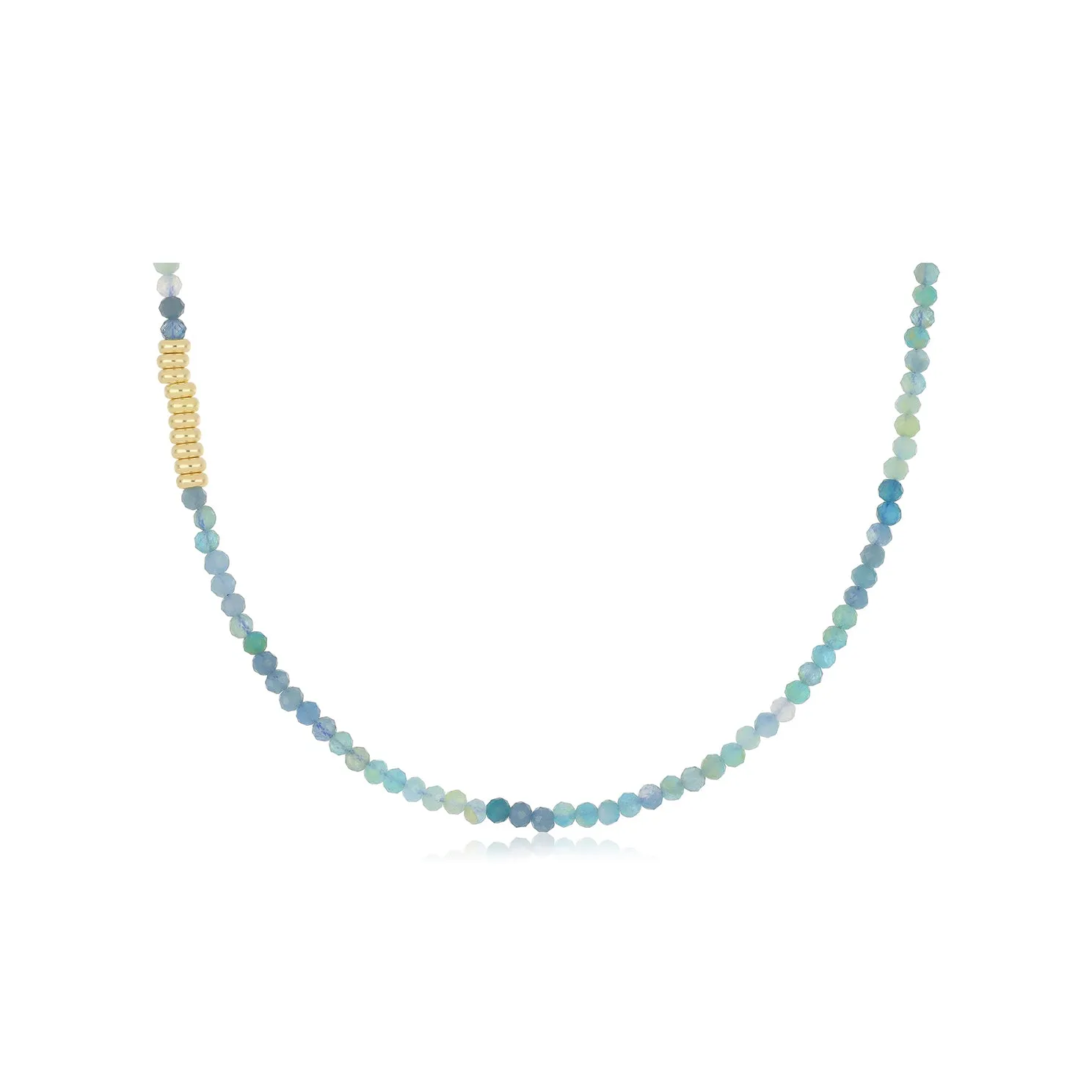 Ombré Tourmaline Birthstone Bead Necklace sold by EF Collection product image thumbnail 3