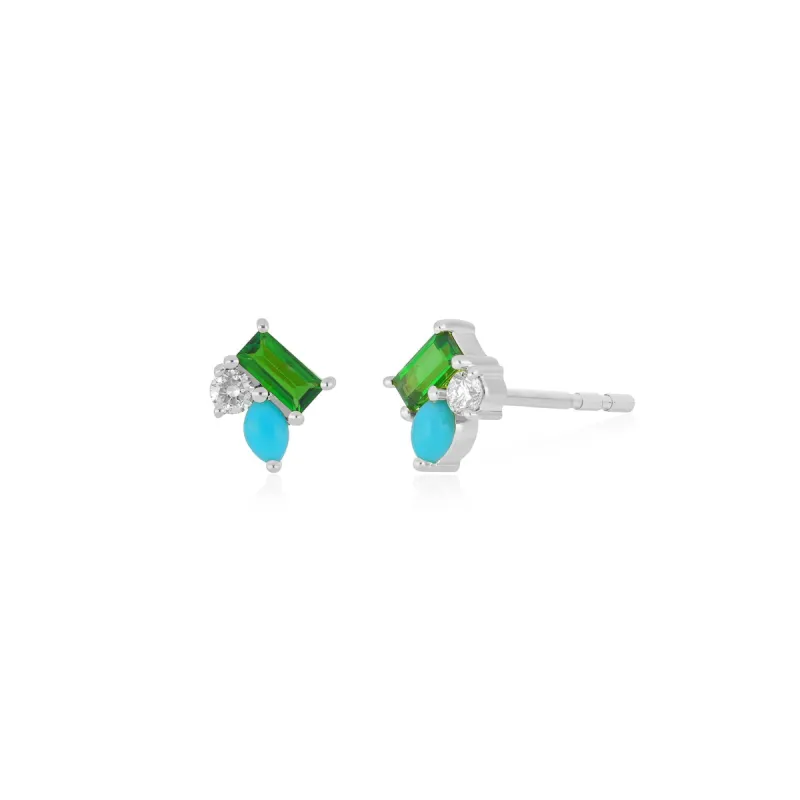 Triple Treasure Stud Earring sold by EF Collection