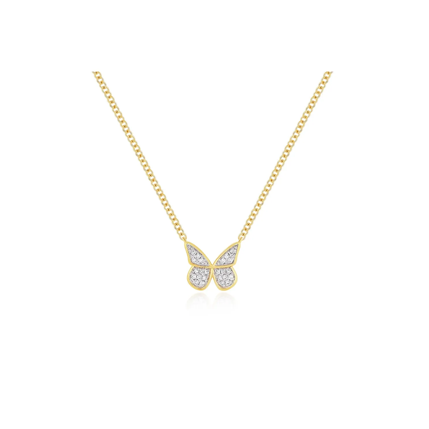 Diamond Flutter Necklace sold by EF Collection