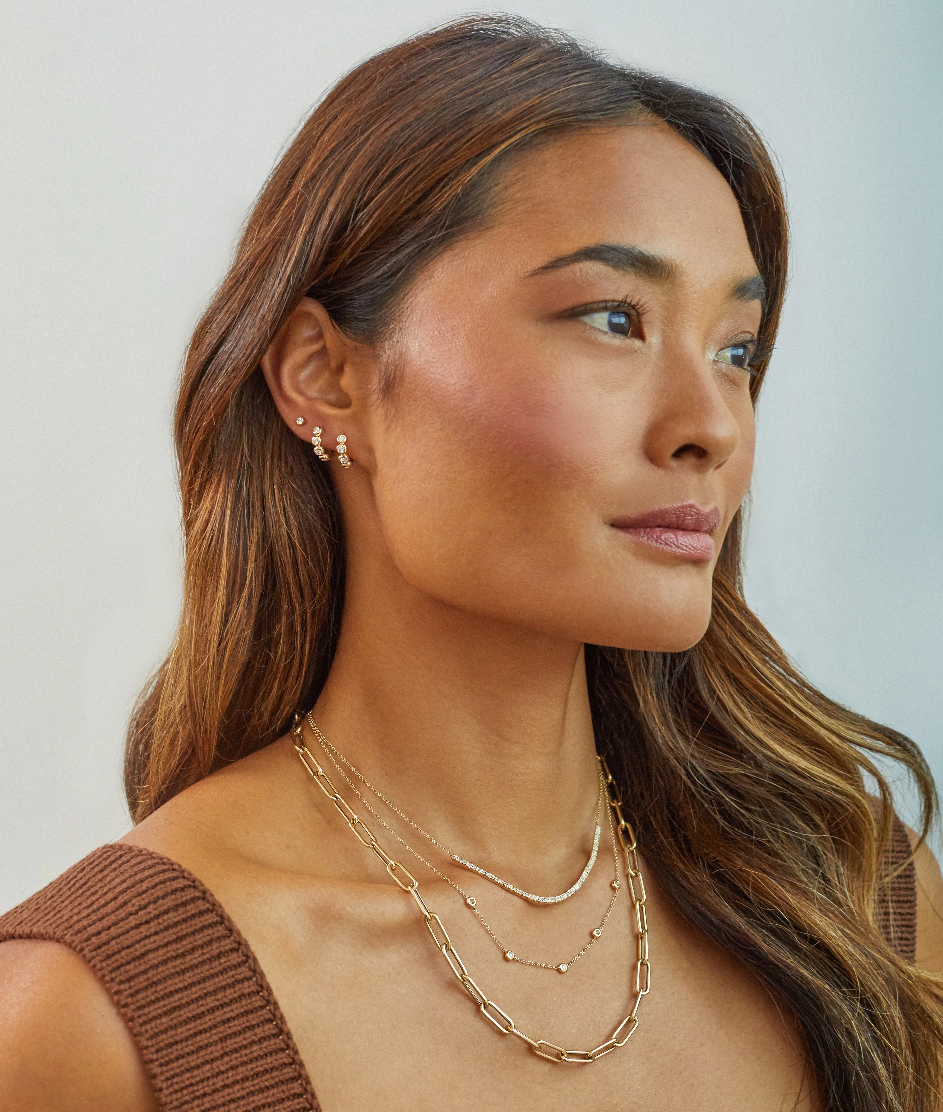 5 Diamond Pillow Necklace sold by EF Collection product image thumbnail 5