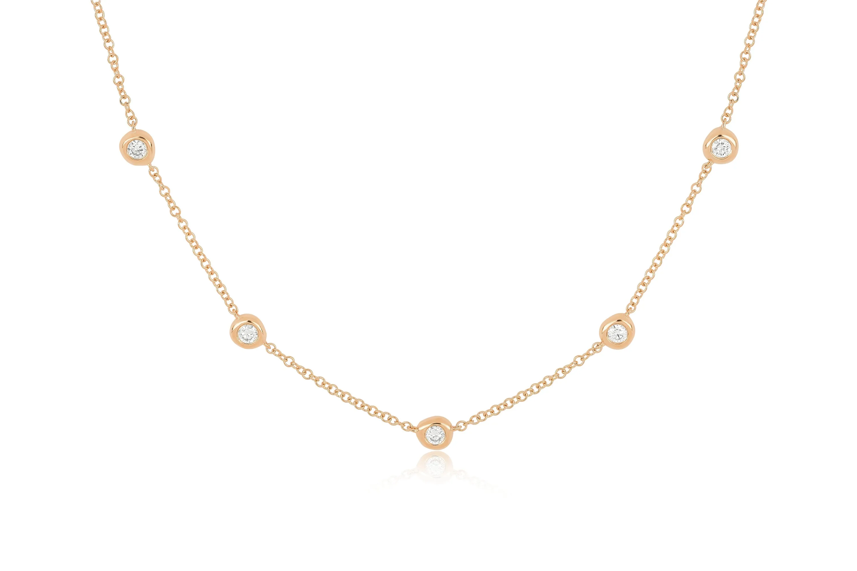 5 Diamond Pillow Necklace sold by EF Collection product image thumbnail 3