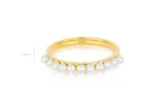 Multi Pearl Stack Ring sold by EF Collection