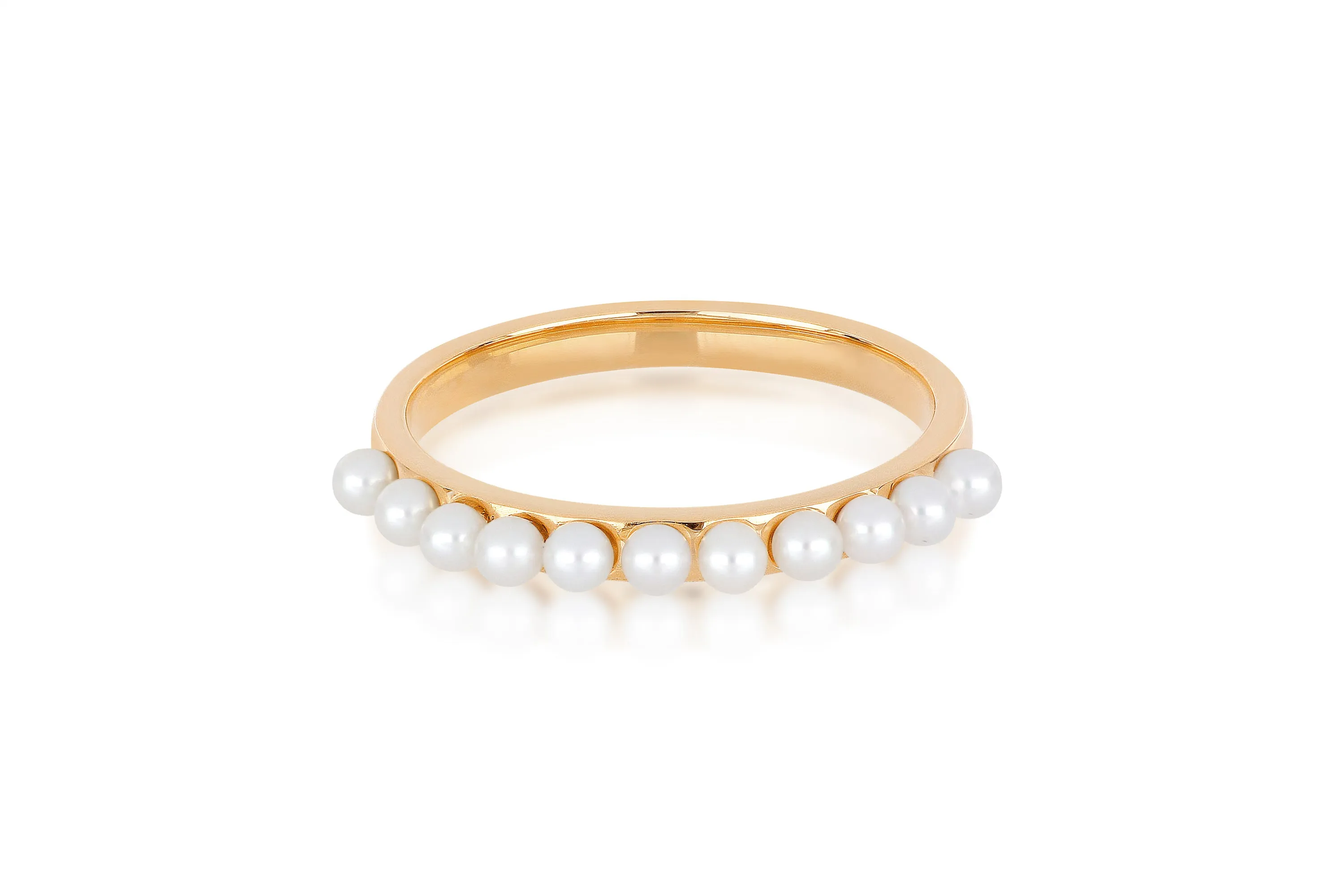 Multi Pearl Stack Ring sold by EF Collection product image thumbnail 3