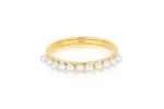 Multi Pearl Stack Ring sold by EF Collection