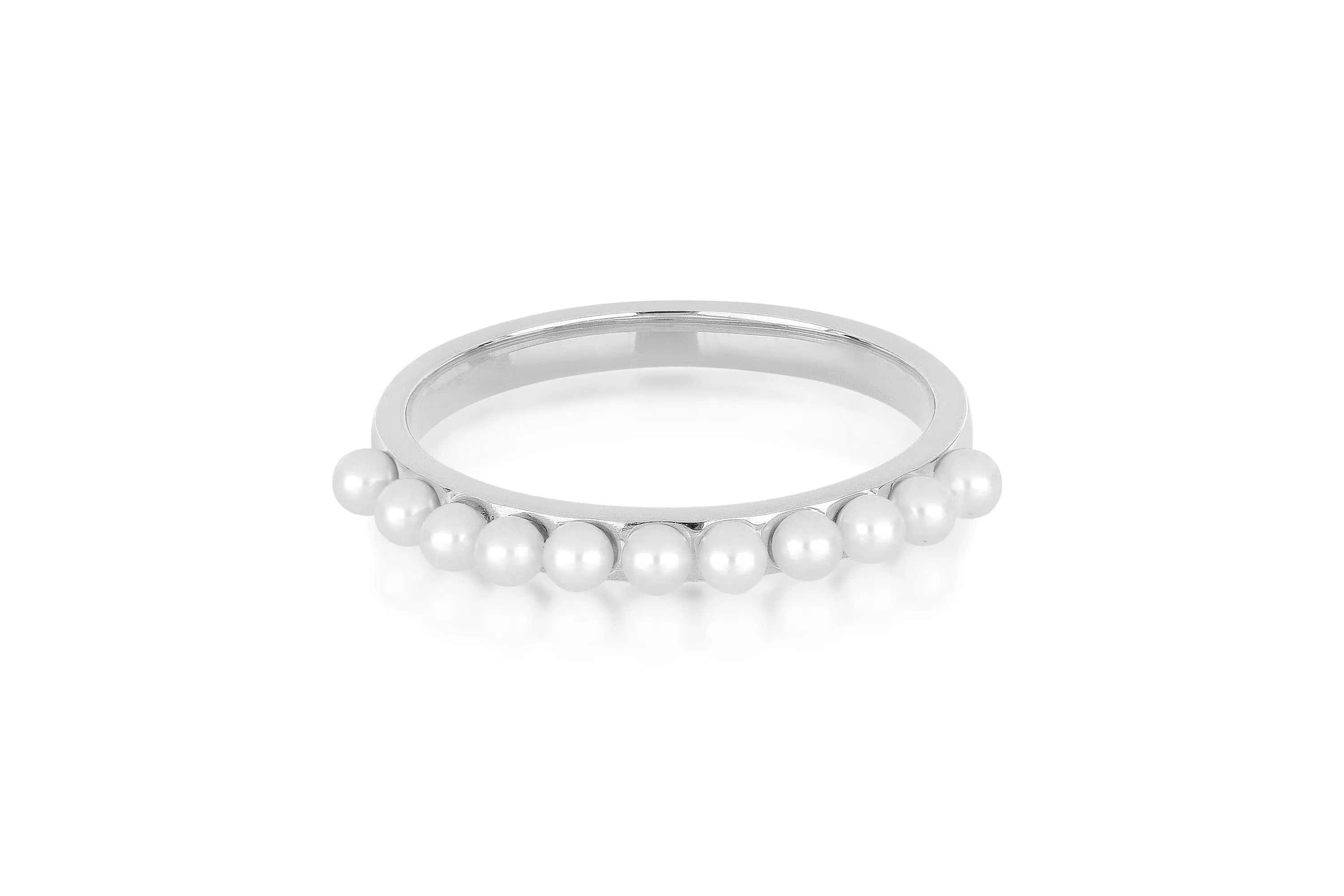 Multi Pearl Stack Ring sold by EF Collection product image thumbnail 4