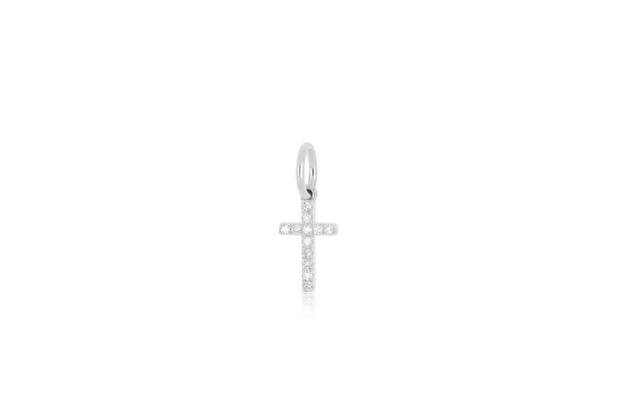 Diamond Cross Necklace Charm sold by EF Collection