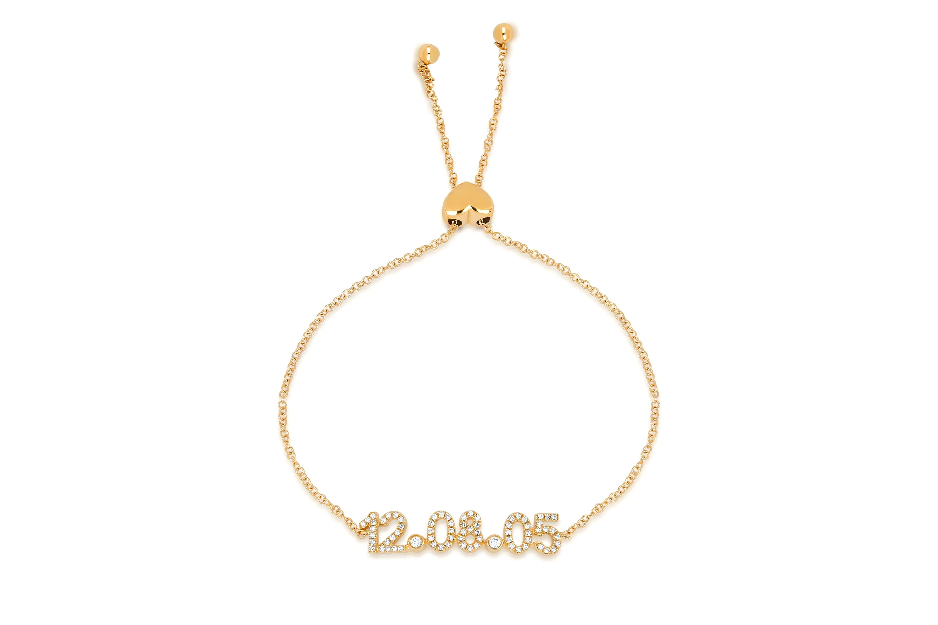 Diamond Date Bolo Bracelet sold by EF Collection
