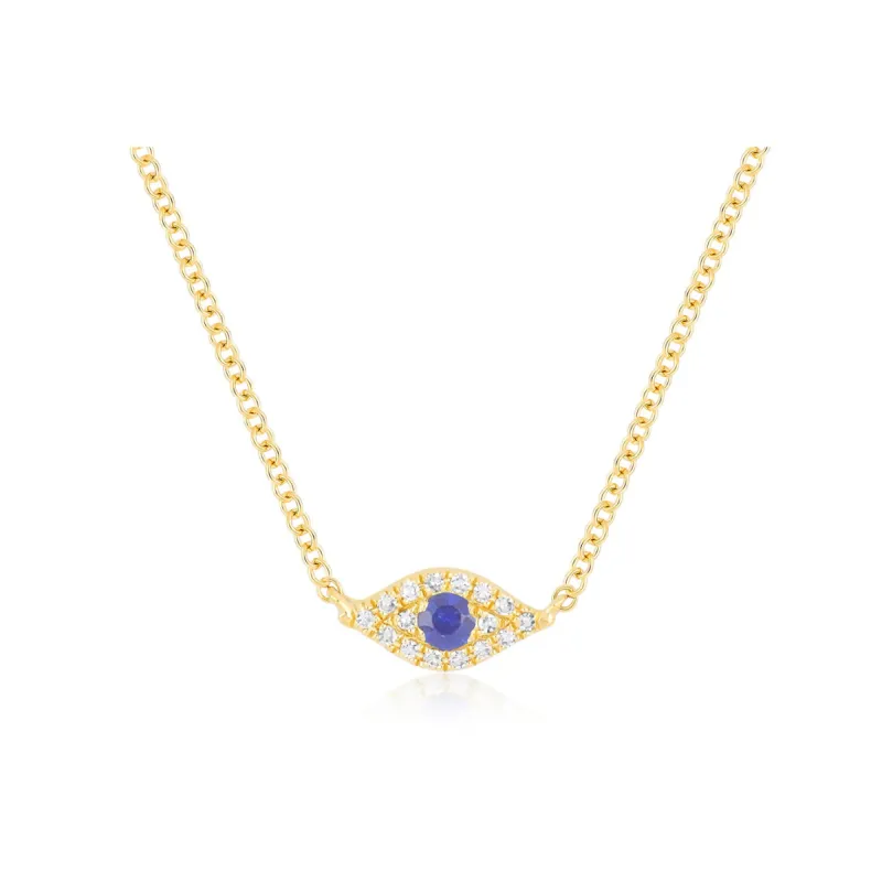 Diamond Evil Eye Choker Necklace sold by EF Collection